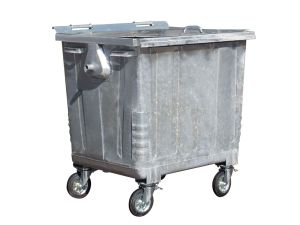 Stalen Container 1100 liter met stalen deksel