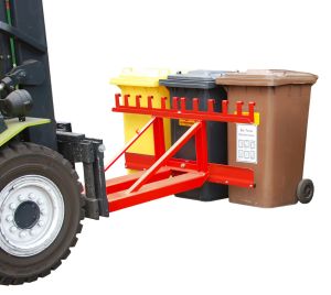 Afvalcontainer-heffer MH-3 voor 3 minicontainers, gelakt