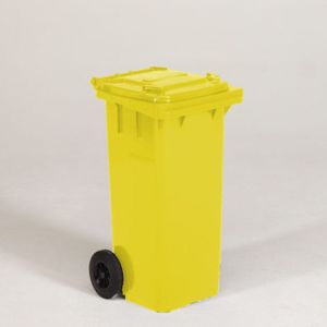 Container 120 liter, geel