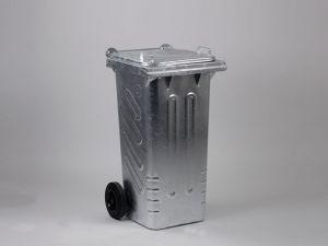Stalen container 120 liter, verzinkt