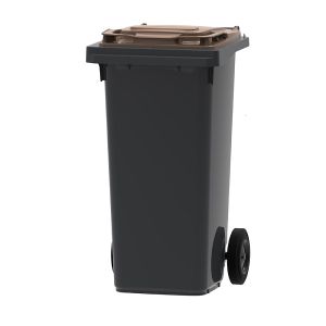 Container grijs/bruin, 120 liter