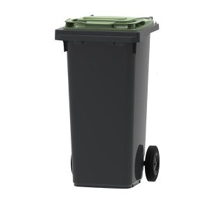 Container grijs/groen, 120 liter