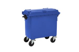 Container 660 liter, blauw
