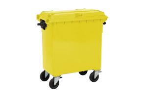Container 770 liter, geel