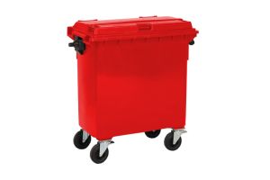 Container 770 liter, rood