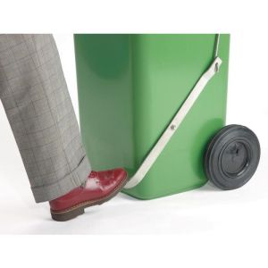 Container 240 liter met voetpedaal, rood